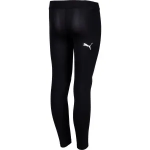 Puma LIGA BASELAYER LONG TIGHT JR Chlapčenské športové nohavice, čierna, veľkosť