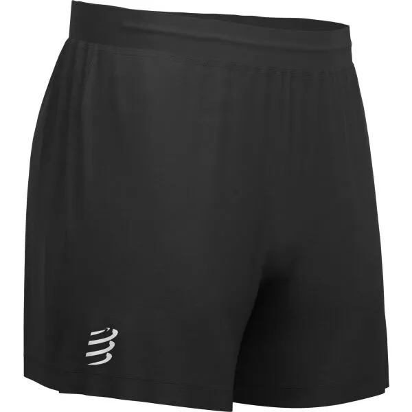 Compressport PERFORMANCE SHORT Pánske bežecké šortky, čierna, veľkosť