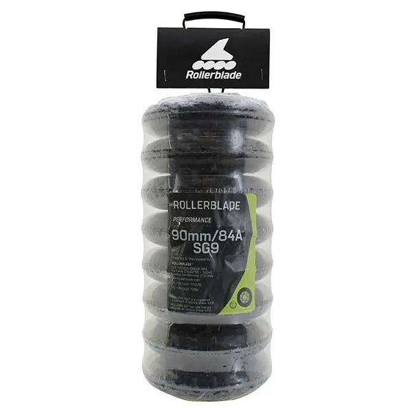 Rollerblade 90MM/SG9 WHEEL/BEARING XT (8PCS) Inline kolieska, sivá, veľkosť