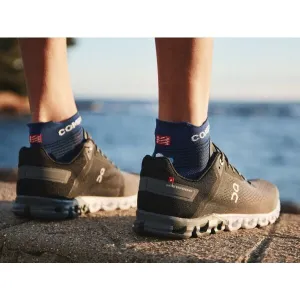 Ponožky Compressport Pro Racing Socks v4.0 Run Low - sodalite/fluo blue