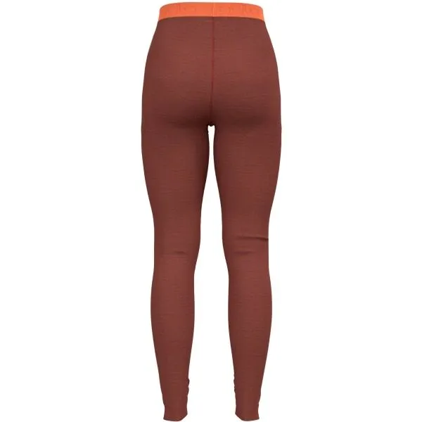 Odlo PERFORMANCE WOOL 150 Dámske termolegíny, červená, veľkosť