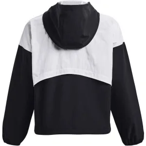 Under Armour WOVEN GRAPHIC JACKET Dámska tréningová bunda, biela, veľkosť M