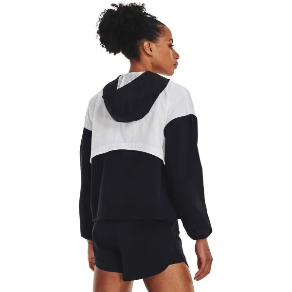 Under Armour WOVEN GRAPHIC JACKET Dámska tréningová bunda, biela, veľkosť M