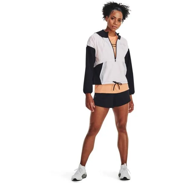 Under Armour WOVEN GRAPHIC JACKET Dámska tréningová bunda, biela, veľkosť M