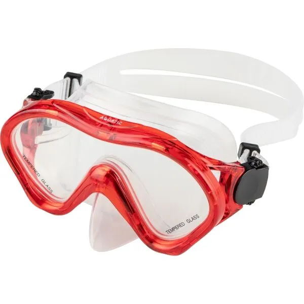 AQUATIC MARLIN SET JR Juniorský potápačský set, červená, veľkosť