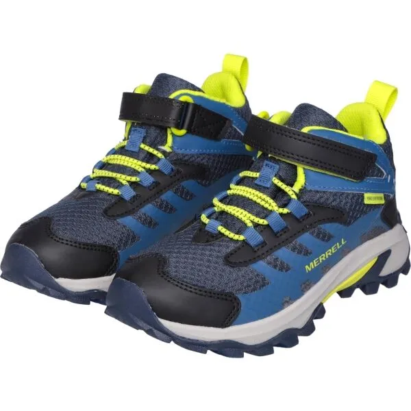 Merrell MOAB SPEED 2 MID A/C WTRPF Detská outdoorová obuv, tmavo modrá, veľkosť 32