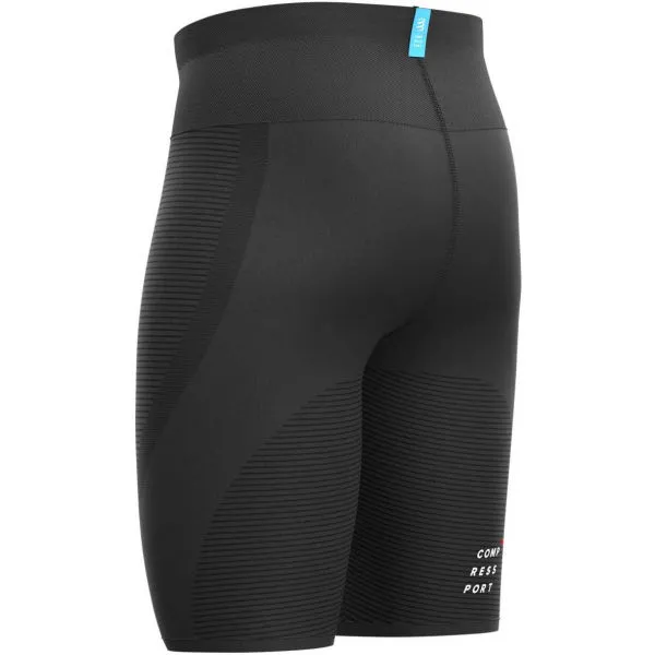 Compressport OXYGEN UNDER CONTROL SHORT Pánske kompresné bežecké šortky, čierna, veľkosť