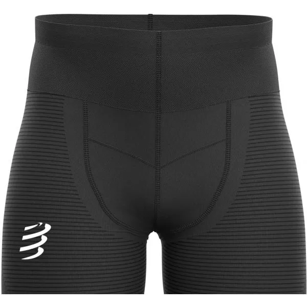 Compressport OXYGEN UNDER CONTROL SHORT Pánske kompresné bežecké šortky, čierna, veľkosť