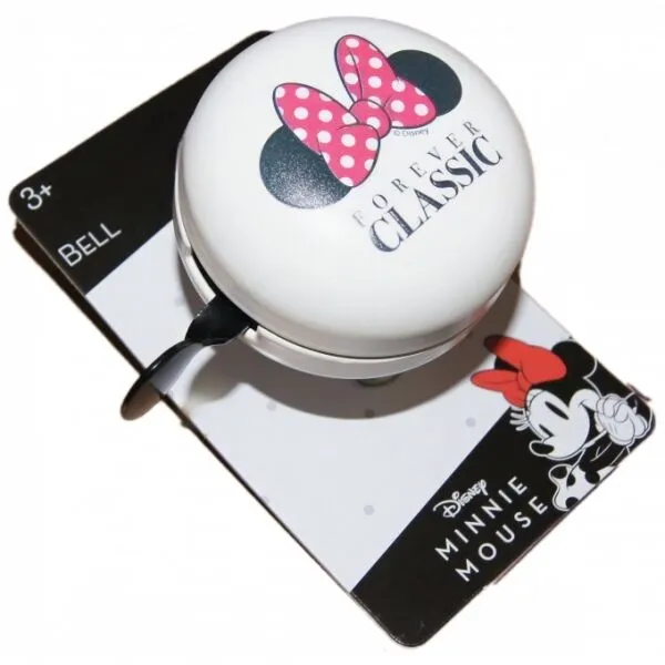 Disney MINNIE CLASSIC Detský zvonček na bicykel, biela, veľkosť