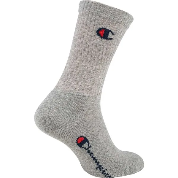 Champion 3PK CREW SOCKS Unisexové ponožky, čierna, veľkosť 35-38