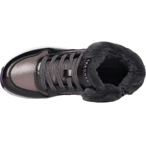 Skechers UNO - COZY ON AIR Detská zimná obuv, sivá, veľkosť