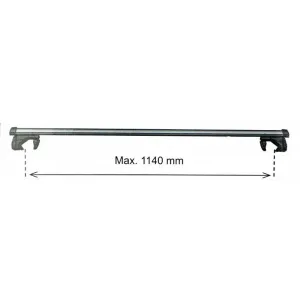 4Car PRIEČNY NOSNÍK ALU 1240MM Priečny nosník, strieborná, veľkosť