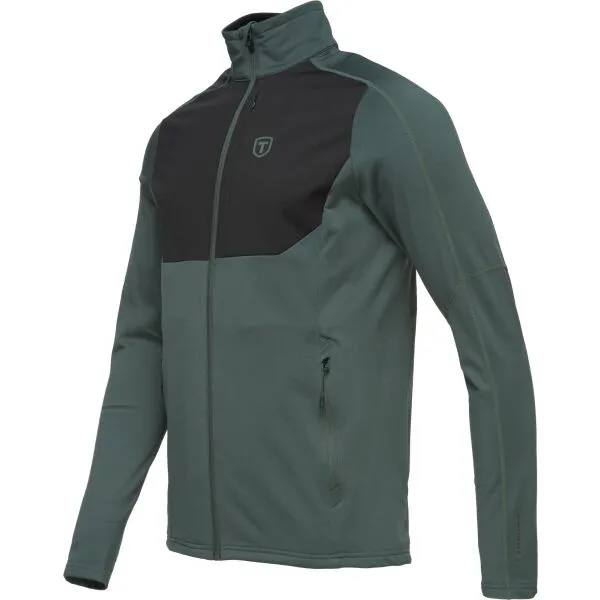 TENSON TXLITE FULL ZIP Pánska funkčná mikina, tmavo sivá, veľkosť