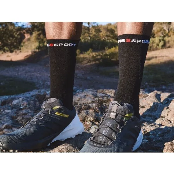 Compressport PRO RACING SOCKS v4.0 TRAIL Bežecké ponožky, čierna, veľkosť