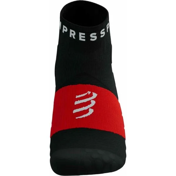 Bežecké ponožky Compressport Ultra Trail Socks v2.0 Low - black/red