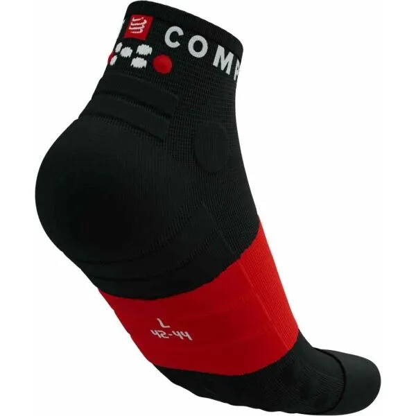 Bežecké ponožky Compressport Ultra Trail Socks v2.0 Low - black/red