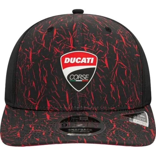 New Era DUCATI MOTOR CRINKLE AOP 9FIFTY Šiltovka, čierna, veľkosť