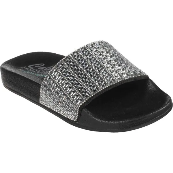 Dámske šlapky (plážová obuv) SKECHERS Pops Up New Spark W black silver