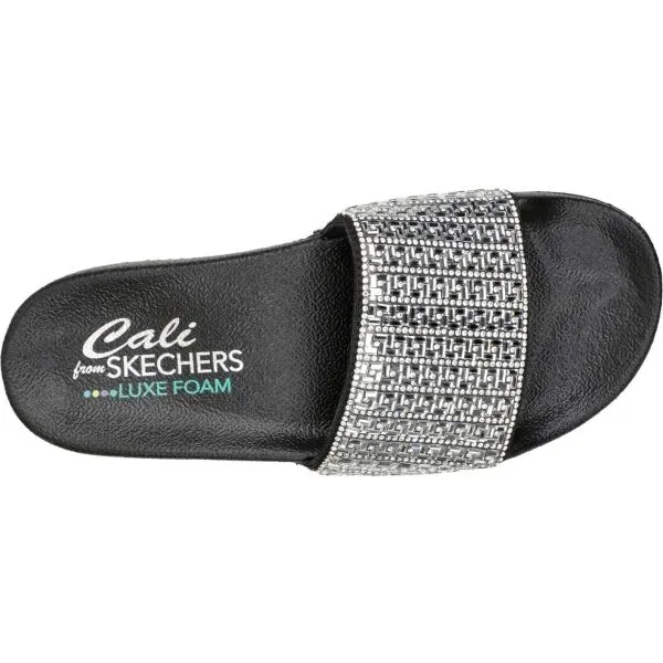 Dámske šlapky (plážová obuv) SKECHERS Pops Up New Spark W black silver