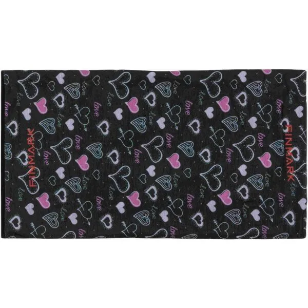Finmark MULTIFUNCTIONAL SCARF WITH FLEECE Detská multifunkčná šatka, čierna, veľkosť UNI