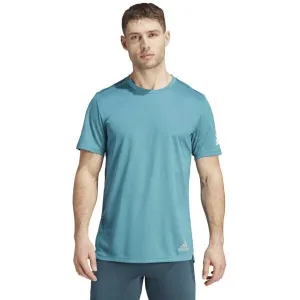 adidas RUN IT TEE M Pánske bežecké tričko, tyrkysová, veľkosť