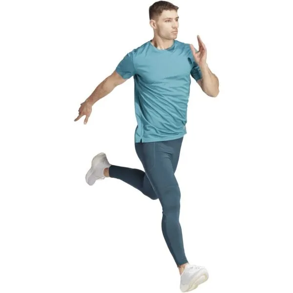 adidas RUN IT TEE M Pánske bežecké tričko, tyrkysová, veľkosť