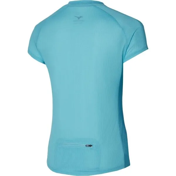 Mizuno TRAIL DRYAEROFLOW HZ TEE Dámske bežecké tričko, svetlomodrá, veľkosť
