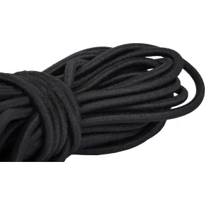 Crossroad SP ELASTIC ROPE Náhradné gumové lanko ku stanom, čierna, veľkosť