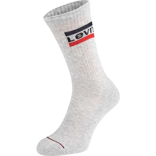 Levi's&reg; MID CUT SPRTWR LOGO 2P Ponožky, sivá, veľkosť
