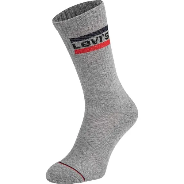 Levi's&reg; MID CUT SPRTWR LOGO 2P Ponožky, sivá, veľkosť