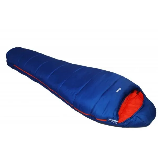 Vango NITESTAR ALPHA 250 Múmiový spací vak, modrá, veľkosť 210 cm - ľavy zips