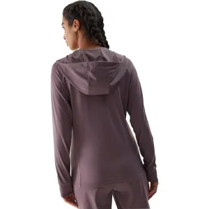 Women's Sports Quick-Drying Hooded Sweatshirt 4F - Brown