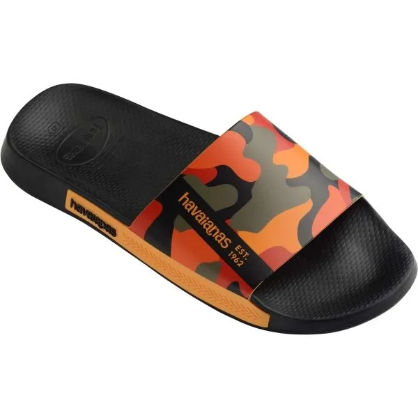 HAVAIANAS SLIDE PRINT Unisex šľapky, čierna, veľkosť 39/40