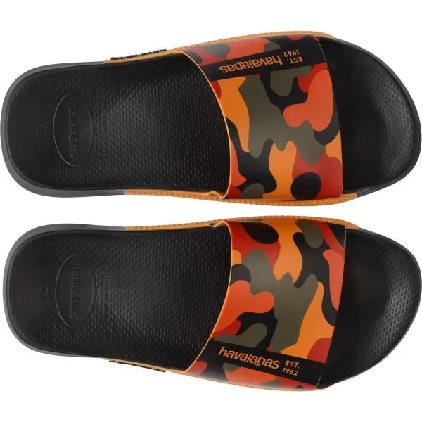 HAVAIANAS SLIDE PRINT Unisex šľapky, čierna, veľkosť 39/40