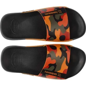 HAVAIANAS SLIDE PRINT Unisex šľapky, čierna, veľkosť 39/40