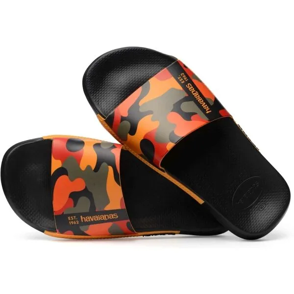HAVAIANAS SLIDE PRINT Unisex šľapky, čierna, veľkosť 39/40