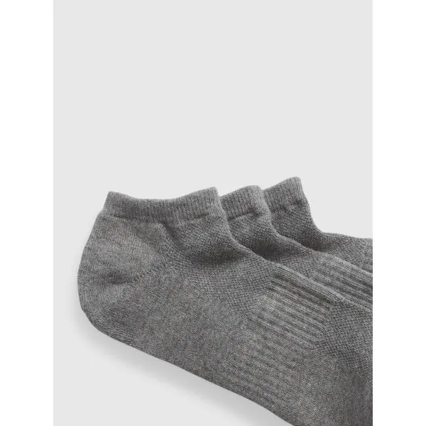 GAP BASIC ANKLE 3PK Pánske ponožky, tmavo sivá, veľkosť