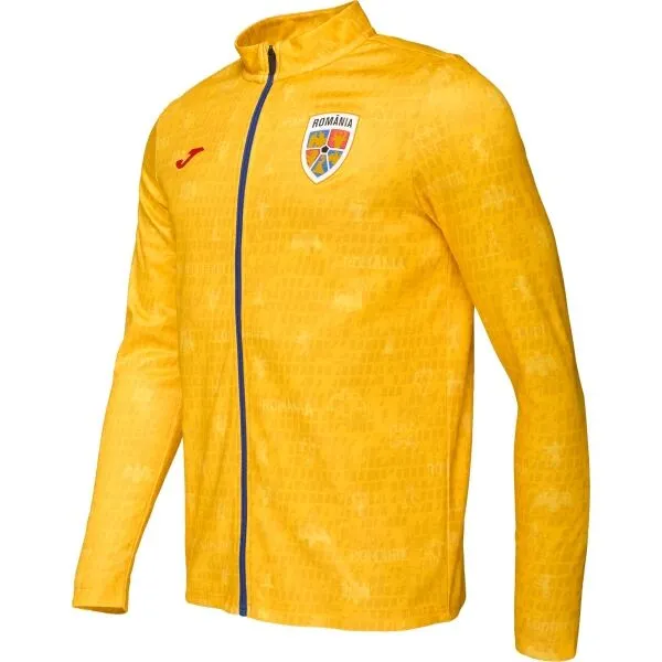 Joma FED. FUTBOL RUMANÍA PRE-GAME FULL ZIP SWEATSHIRT Pánska futbalová mikina, žltá, veľkosť