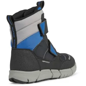 Geox J FLEXYPER B. Chlapčenská členková obuv, čierna, veľkosť