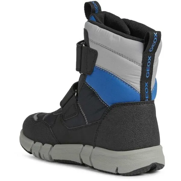 Geox J FLEXYPER B. Chlapčenská členková obuv, čierna, veľkosť