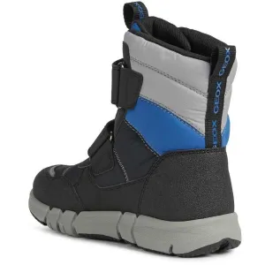 Geox J FLEXYPER B. Chlapčenská členková obuv, čierna, veľkosť