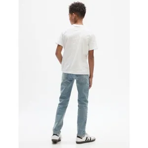Modré chlapčenské slim fit džínsy Gap
