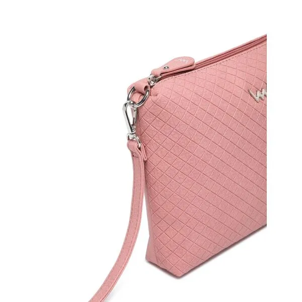Púdrovo ružová dámska crossbody kabelka VUCH Kismet Pink