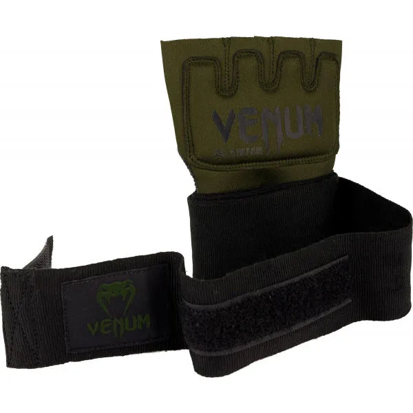 Venum KONTACT GEL GLOVE WRAPS Rukavice, khaki, veľkosť