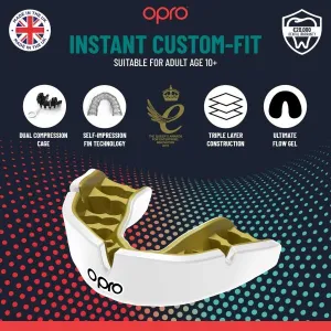 Opro INSTANT CUSTOM FIT Chránič zubov, čierna, veľkosť UNI