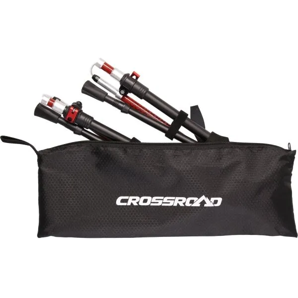 Crossroad BORORO Skladacie trekové palice, čierna, veľkosť