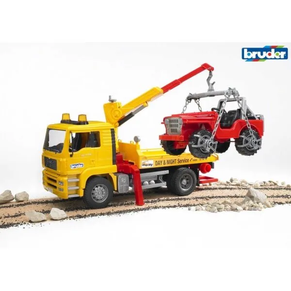 Bruder 02750 MAN odtahovka s autom