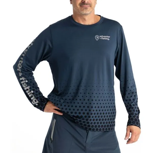 ADVENTER & FISHING UV T-SHIRT Pánske funkčné UV tričko, tmavo modrá, veľkosť
