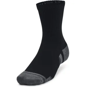 Under Armour PERFORMANCE COTTON 3P MID Unisex ponožky, čierna, veľkosť M