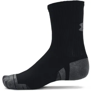 Under Armour PERFORMANCE COTTON 3P MID Unisex ponožky, čierna, veľkosť M